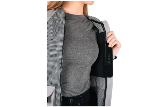 Kurtka tekstylna damska KNOX TOR LADY LIGHT GREY szary