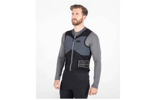 Kamizelka z protektorem pleców KNOX TRACK VEST czarny szary