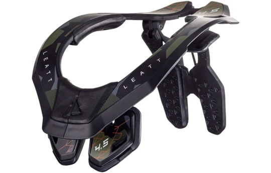 Ochraniacz karku LEATT 4.5 NECK BRACE CAMO czarny zielony fluo