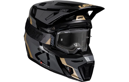 Kask cross z goglami LEATT KIT MOTO 8.5 ROYAL BLUE/RED niebieski czerwony