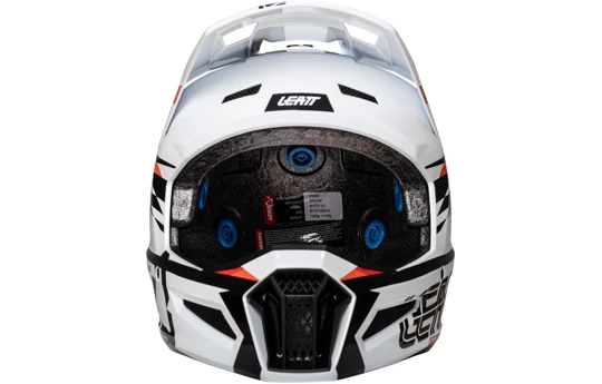 Kask cross z goglami LEATT KIT MOTO 3.5 STORM TEAL biały czarny żółty fluo