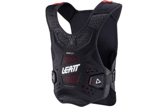 Koszulka z ochraniaczami LEATT REAFLEX BLACK czarny