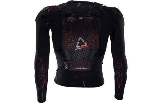 Koszulka z ochraniaczami dziecięca LEATT 4.5 HYBRID JUNIOR BLACK czarny