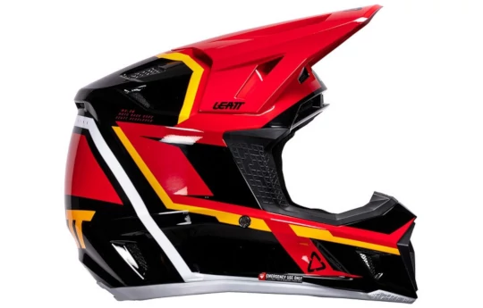 Kask cross z goglami LEATT KIT MOTO 7.5 RED czerwony