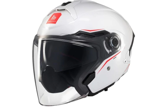 Kask otwarty MT COSMO SV SOLID GLOSS WHITE biały