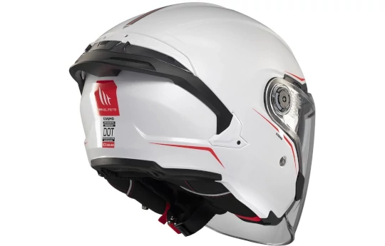 Kask otwarty MT COSMO SV SOLID GLOSS WHITE biały
