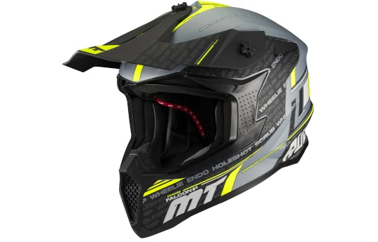 Kask cross MT FALCON S PURE A1 MATT czarny mat