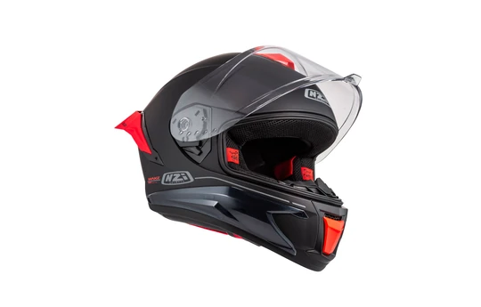 Kask integralny NZI WAKE STREAM CYBER BLACK RED MATT czarny czerwony