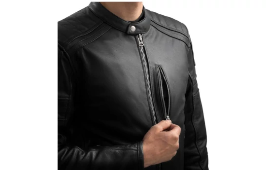 Kurtka skórzana OZONE COLT BLACK czarny