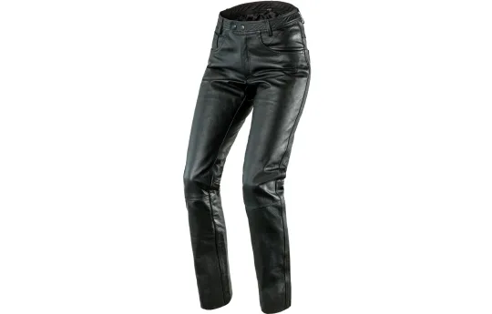 Spodnie skórzane OZONE DAFT BLACK czarny