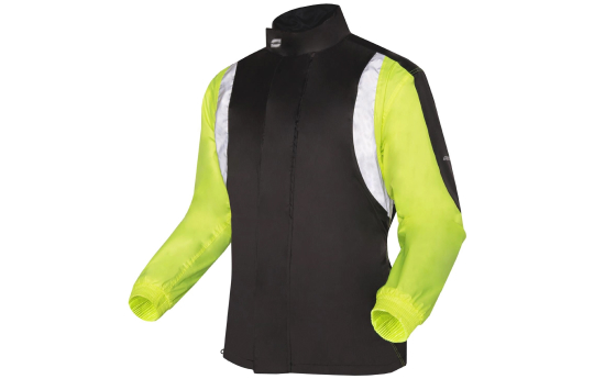 Kurtka przeciwdeszczowa OZONE MARIN BLACK/FLUO YELLOW czarny żółty fluo