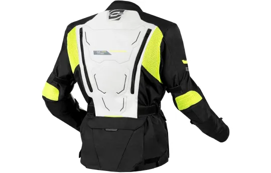 Kurtka tekstylna OZONE SAHARA BLACK/FLUO YELLOW czarny żółty fluo