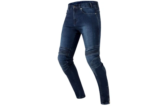 Jeansy motocyklowe OZONE HORNET II WASHED BLUE niebieski