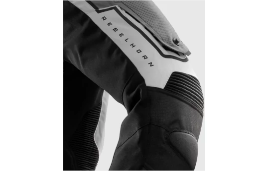 Spodnie tekstylne REBELHORN BORG II BLACK/GREY czarny szary