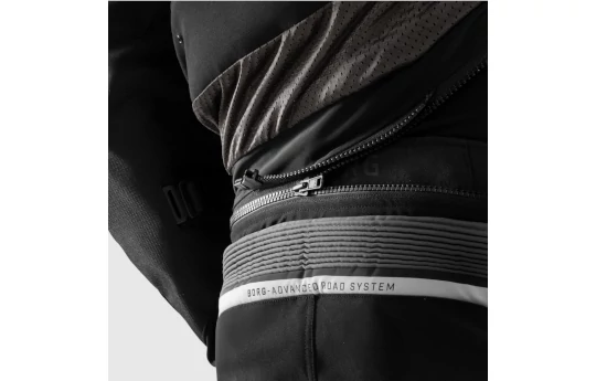 Spodnie tekstylne REBELHORN BORG II BLACK/GREY czarny szary