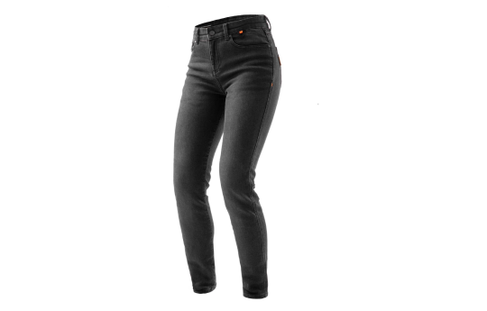 Jeansy motocyklowe damskie REBELHORN BRONCO MONOLAYER LADY WASHED BLACK czarny