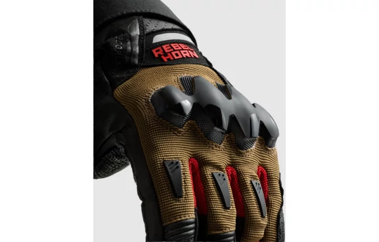 Rękawice miejskie REBELHORN DEFENDER BLACK/RED czarny czerwony