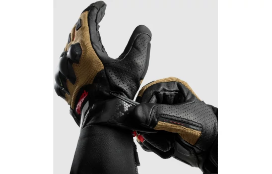 Rękawice miejskie REBELHORN DEFENDER BLACK/RED czarny czerwony
