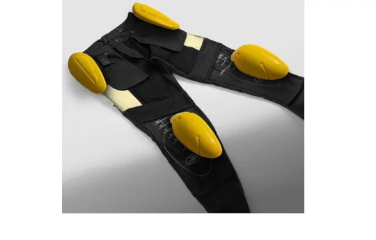 Jeansy motocyklowe REBELHORN FASTER BLACK czarny