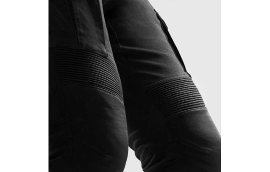 Jeansy motocyklowe REBELHORN FASTER BLACK czarny