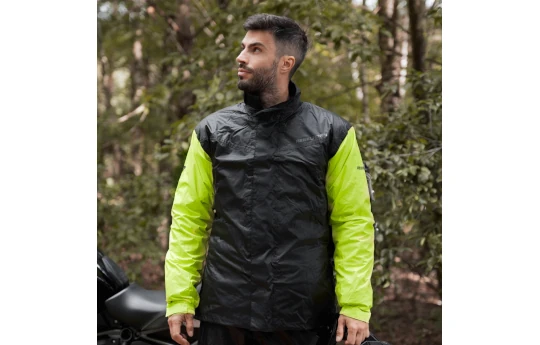 Kombinezon przeciwdeszczowy REBELHORN RAIN BLACK/FLUO YELLOW czarny żółty fluo