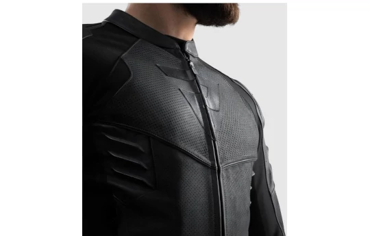 Kurtka skórzana REBELHORN VANDAL 2 BLACK/GREY/FLUO YELLOW czarny szary żółty fluo