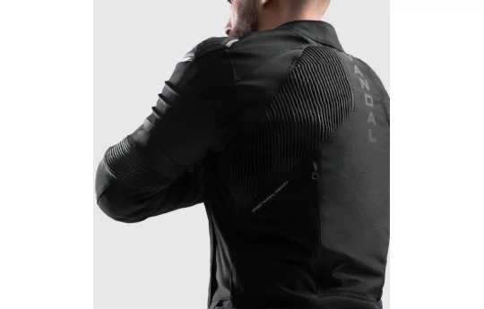 Kurtka tekstylna REBELHORN VANDAL 2 BLACK czarny