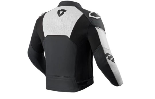 Kurtka skórzana REVIT ARGON 3 BLACK/ANTHRACITE czarny szary