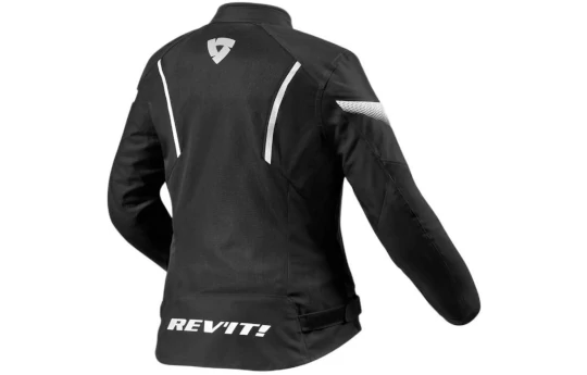 Kurtka tekstylna damska REVIT CONTROL AIR H2O LADY BLACK/WHITE czarny biały