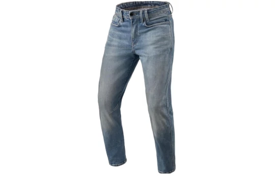Jeansy motocyklowe REVIT DETROIT 3 TAPERED DARK BLUE USED niebieski