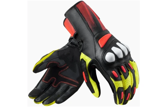 Rękawice sportowe REVIT METIS 2 BLACK/NEON YELLOW czarny żółty fluo czerwony