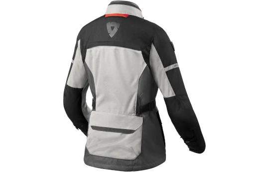 Kurtka tekstylna damska REVIT OUTBACK 4 H2O LADY SILVER/BLACK srebrny czarny czerwony fluo