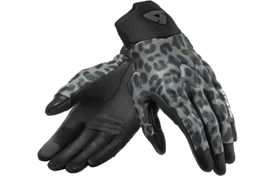 Rękawice miejskie damskie REVIT SPECTRUM LADY LEOPARD/DARK GREY czarny szary moro