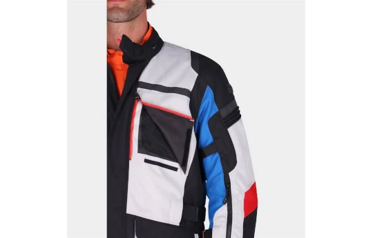 Kurtka tekstylna RICHA BRUTUS GORE-TEX GREY/BLUE/RED szary niebieski czerwony