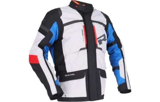 Kurtka tekstylna RICHA BRUTUS GORE-TEX GREY/BLUE/RED szary niebieski czerwony