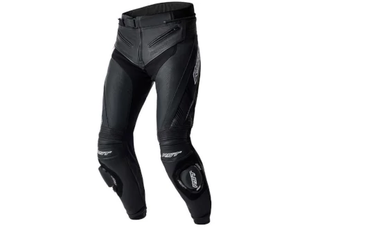 Spodnie skórzane RST TRACTECH EVO D3O BLACK/FLUO RED czarny czerwony fluo