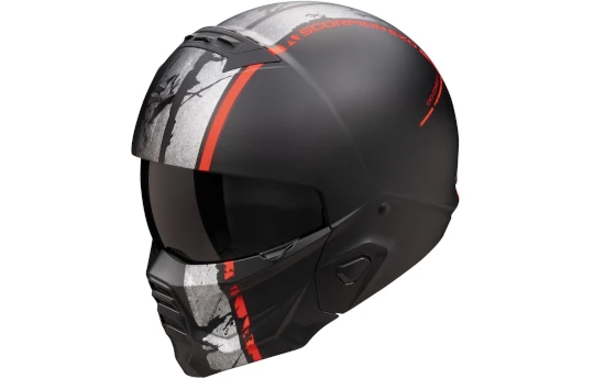 Kask otwarty SCORPION EXO-COMBAT II LORD BLACK/RED czarny czerwony