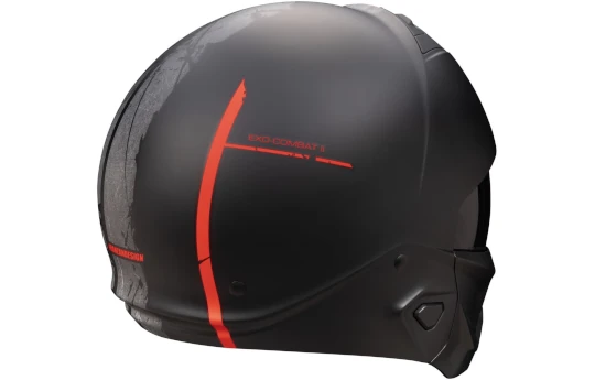 Kask otwarty SCORPION EXO-COMBAT II LORD BLACK/RED czarny czerwony