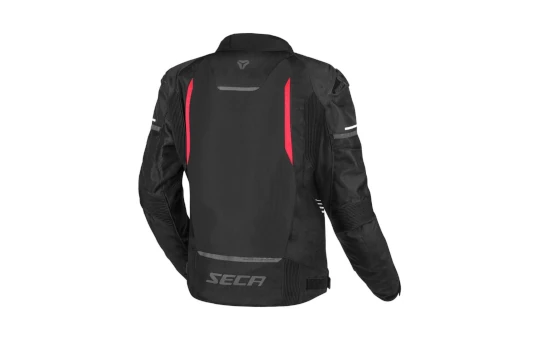 Kurtka tekstylna SECA AERO PRO RED czarny czerwony