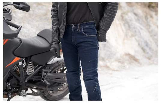 Jeansy motocyklowe SHIMA DEVON MEN DARK BLUE granatowy niebieski