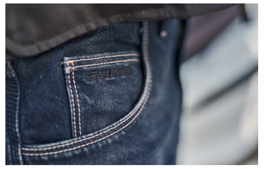 Jeansy motocyklowe SHIMA DEVON MEN DARK BLUE granatowy niebieski