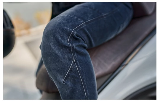 Jeansy motocyklowe SHIMA DEVON MEN DARK BLUE granatowy niebieski