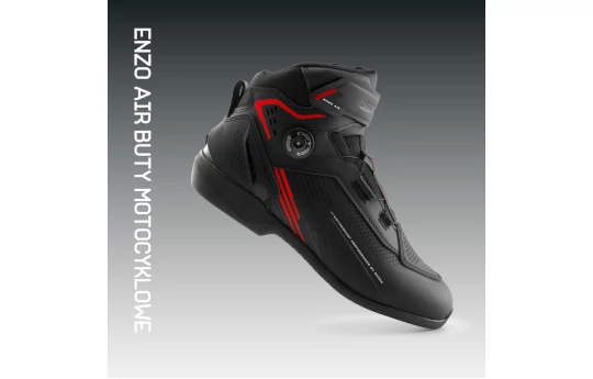 Buty krótkie SHIMA ENZO AIR BLACK/RED czarny czerwony