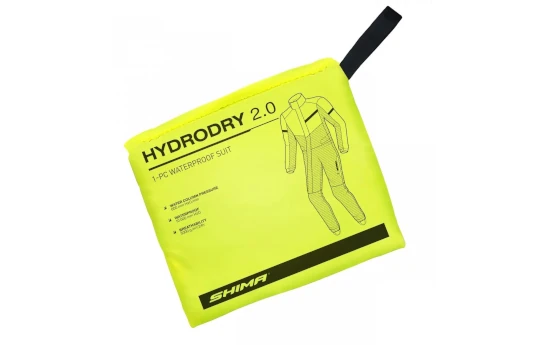 Kombinezon przeciwdeszczowy SHIMA HYDRODRY 2.0 BLACK/FLUO czarny żółty fluo