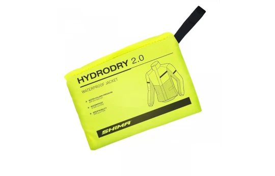 Kurtka przeciwdeszczowa SHIMA HYDRODRY 2.0 BLACK/FLUO czarny żółty fluo