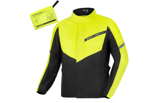 Kurtka przeciwdeszczowa SHIMA HYDRODRY 2.0 BLACK/FLUO czarny żółty fluo