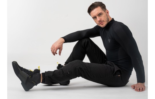 Jeansy motocyklowe SHIMA JOGGSTER BLACK czarny