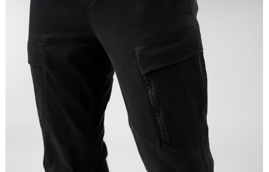 Jeansy motocyklowe SHIMA JOGGSTER BLACK czarny