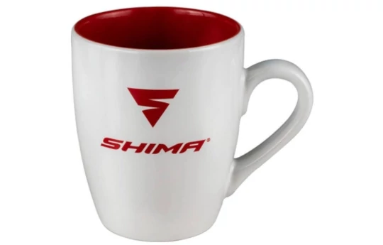 Kubek SHIMA ENJOY EVERY RIDE biały czerwony