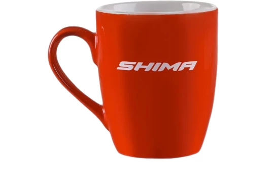 Kubek SHIMA ENJOY EVERY RIDE biały czerwony
